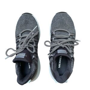 Women’s Merrell Charcoal and Light Gray Athletic Trail Shoes